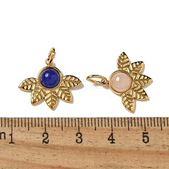 Ионное покрытие (ip) нержавеющей стали 304 с подвесками из натуральных и синтетических драгоценных камней STAS-G351-24G