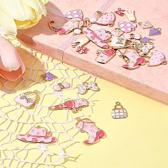 28шт 14 стиля подвески из сплава с эмалью&nbsp;ENAM-FS0002-25