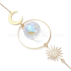 Каплевидные стеклянные подвесные ловцы солнца HJEW-JM04402