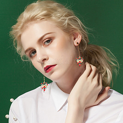 Латунные микропаве разноцветные кубические циркониевые подвески класса ААА&nbsp;KK-BBC0015-36B