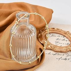 Колье-чокер с латунными шариками для женщин NJEW-M079-06G