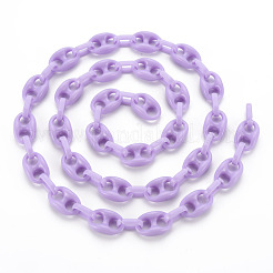 Цепочки для кофейных зерен из непрозрачного акрила ручной работы CHAC-ZX0001-01E