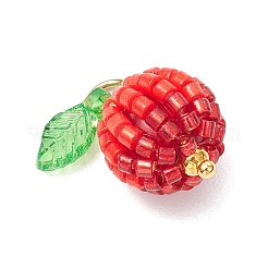 Подвески из стеклянных бусин в виде ягод и фруктов&nbsp;PALLOY-MZ00729-01