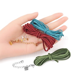 Kit di corde in finta pelle scamosciata per kit di ricerca di gioielli fai-da-te&nbsp;DIY-FS0002-07
