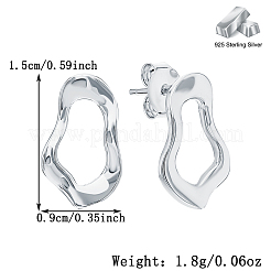 Модные серьги-гвоздики из стерлингового серебра s925 WB5644