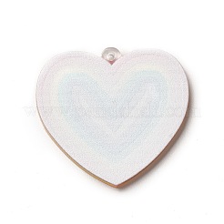 Акриловые подвески с цветным принтом радуги OACR-B006-01F