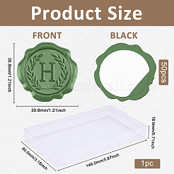 50шт. клейкие восковые наклейки DIY-CA0006-13H