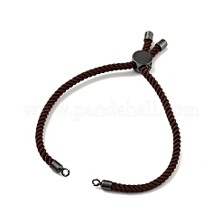 Bracelets coulissants en corde milan torsadée à moitié finis&nbsp;FIND-G032-01B-10