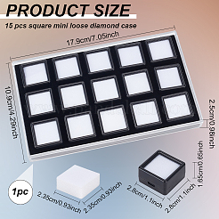Набор пластиковых коробок для хранения бриллиантов CON-WH0092-69