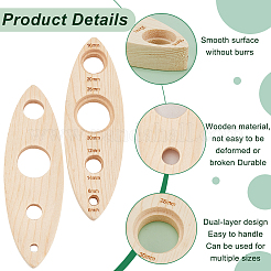 Hölzerne Puppe Handwerk Augen Werkzeuge&nbsp;DIY-WH0430-946