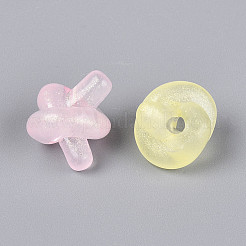 Светящиеся матовые прозрачные акриловые бусины&nbsp;TACR-T029-23M