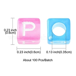 Прозрачные акриловые бусины MACR-YW0002-16