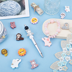 12 шт. 12 стильных экологически чистых силиконовых бусины для пищевых продуктов SIL-SC0001-47