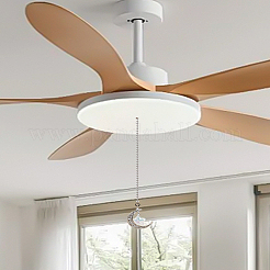 4 Stück Mond mit Stern Acryl Charms Deckenventilator Zugkette Verlängerungen&nbsp;HJEW-LP00045