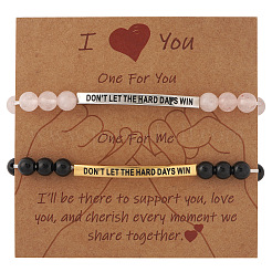 2-teiliges Set aus inspirierendem Armband aus Messing&nbsp;AW1158-4