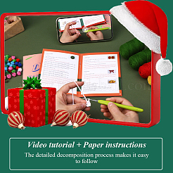 1 kit d'outils de tricot de Noël à faire soi-même&nbsp;DIY-SC0026-49A