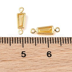 Shegrace Messing-Pavé-Zirkonia-Trapez-Verbinder-Anhänger&nbsp;XGRQ2O758-444C-G