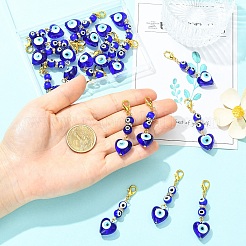 20 шт. подвеска-лэмпворк ручной работы от сглаза&nbsp;HJEW-YW00301