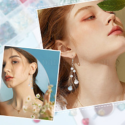 160шт 8 стиля прозрачные окрашенные распылением стеклянные бусины GLAA-AR0001-50