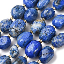 Нитки бусины из натурального ляписа-лазури&nbsp;G-G453-D11-01