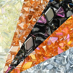 Гальванизируйте прозрачные стеклянные бусины EGLA-YW0003-22A