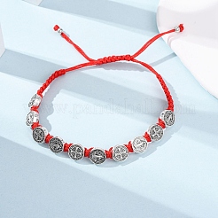 Geflochtenes Armband aus Nylonseil für Damen&nbsp;BJEW-Z156-03AS-01