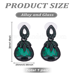 1 пара сережек-гвоздиков из сплава в форме капли для женщин&nbsp;EJEW-LP0001-89