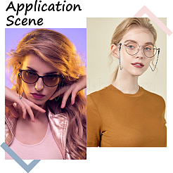 304 нержавеющая сталь овальные звенья цепи шейные цепочки для очков FIND-BBC0003-91