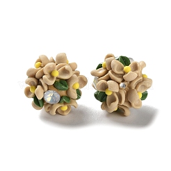 Бусины-шарики из полимерной глины со стразами и светом&nbsp;CLAY-U002-01