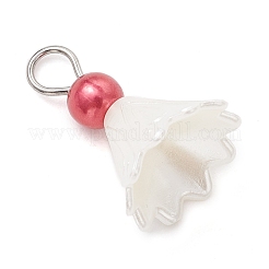 11 шт. 11-цветные подвески из АБС-пластика и акрилового искусственного жемчуга PALLOY-JF04227