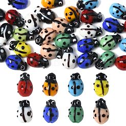 2 нити бусины лэмпворк ручной работы в виде божьей коровки LAMP-FS0001-53B