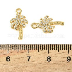 Латунные микропаве прозрачные кубические циркониевые подвески&nbsp;KK-P347-07G