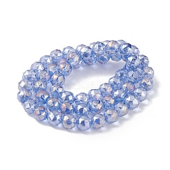 Прозрачные стеклянные бусины гальваническим пряди EGLA-F154-AB04