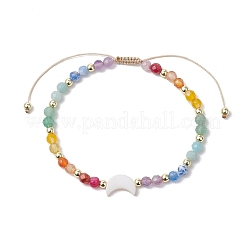 Verstellbare geflochtene Nylonfadenarmbänder für Damen&nbsp;BJEW-JB11660-01