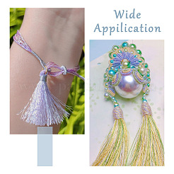 6 рулон 6-х цветных 12-слойных полиэфирных шнуров OCOR-BT0001-05