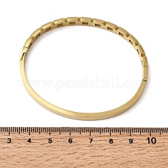 Armreifen mit Scharnier aus Edelstahl 304 für Damen&nbsp;BJEW-B168-14G