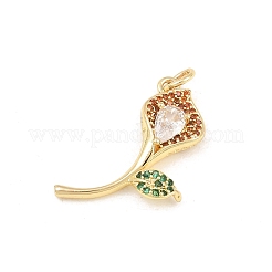 Pendentifs en laiton avec zircon cubique micro pavé&nbsp;CU-CBA9B5A-01G