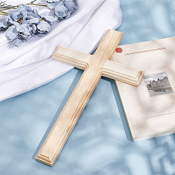 Décoration murale croix en bois&nbsp;AJEW-WH0348-323