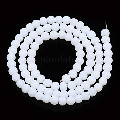 Chapelets de perles en verre imitation jade&nbsp;GLAA-T032-J4mm-MD01