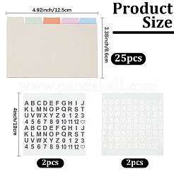 5 шт. листы-разделители для блокнота в дисковом переплете&nbsp;AJEW-CP0009-50