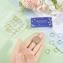 40шт. 2-х цветная латунная рамка для бусин KK-SC0004-64