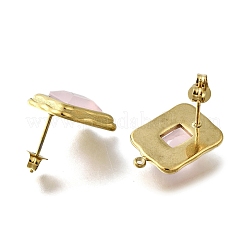 Фурнитура для сережек-гвоздиков из нержавеющей стали 304 с кубическим цирконием&nbsp;LS-STAS-B087-07C-G