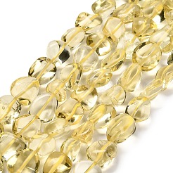 Нити из натуральных бусин лимонного кварца (обработанных нагреванием)&nbsp;G-P568-C02-01