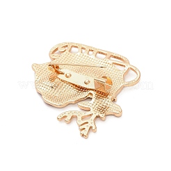 Санта-Клаус с эмалированными булавками в виде лося JEWB-H033-07D-KCG