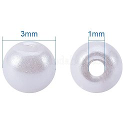 Perle tonde di perle di vetro tinte ecologiche&nbsp;HY-PH0001-3mm-RB011