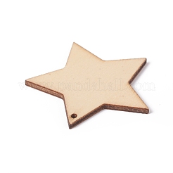 Незаконченные подвески из натурального тополя WOOD-E010-05