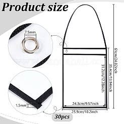 Bolsa de almacenamiento colgante para tickets de tienda de plástico y telas no tejidas&nbsp;AJEW-WH0696-744