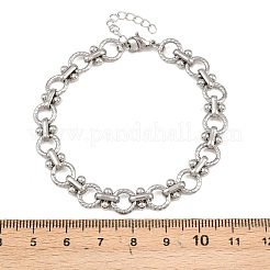 Gliederkettenarmbänder aus 304 Edelstahl für Damen&nbsp;BJEW-H207-01D-P