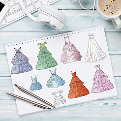 4 шт. 4 стиля человеческих пластиковых прозрачных штампов из ПВХ DIY-CA0006-64H