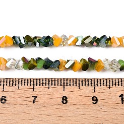 Стеклянные бусины с гальваническим покрытием &nbsp;X-GLAA-T023-A17-04